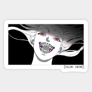 Vampire Braces Sticker